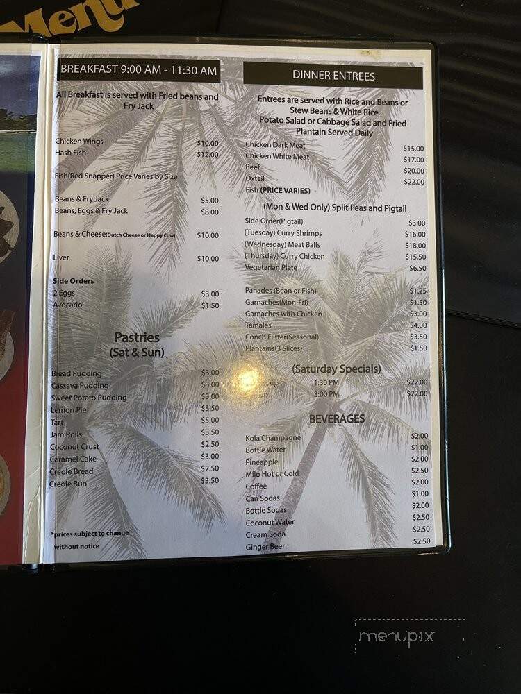 Traceys Restaurant - Los Angeles, CA menu_pic