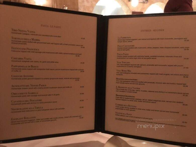 Trattoria Abruzzo - Naples, FL menu_pic