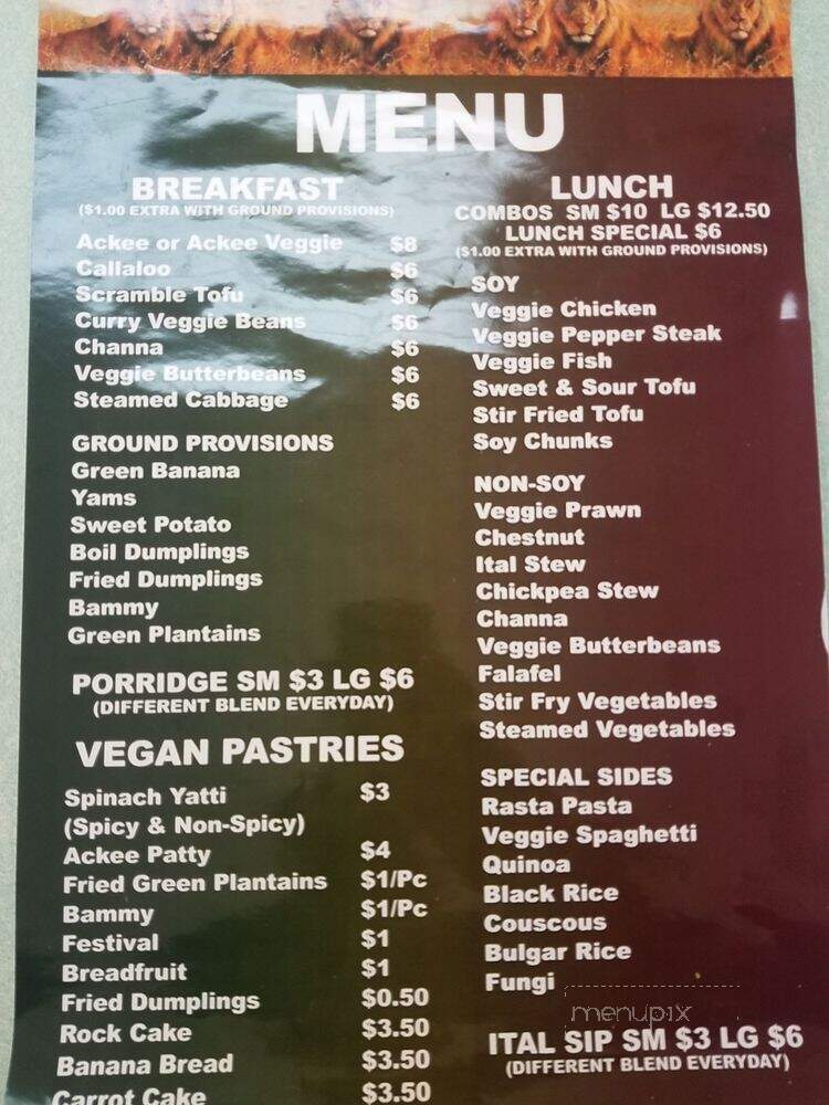 Treelion - Miami Gardens, FL menu_pic