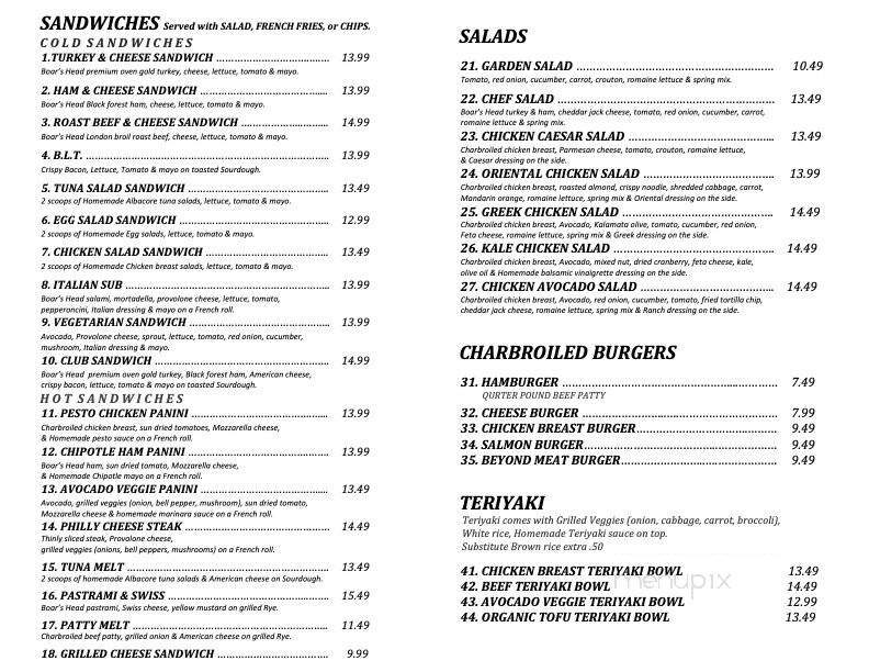 Triquest Cafe - Irvine, CA menu_pic