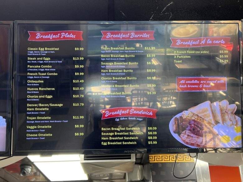 Troys Burgers - Chino, CA menu_pic