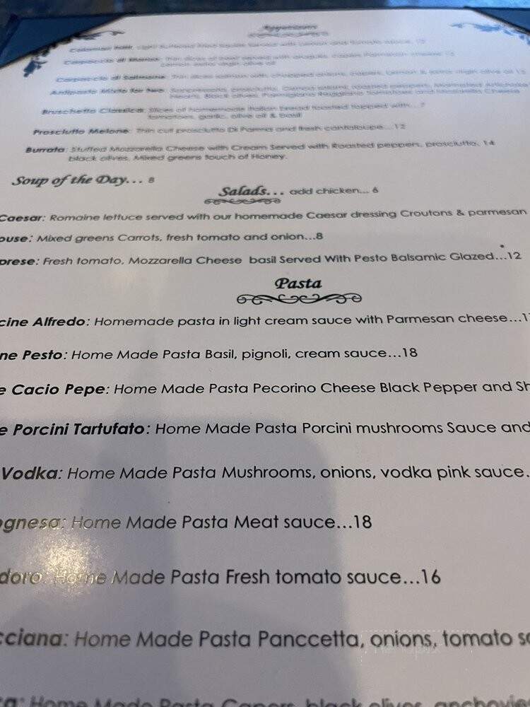 Tua Pasta - Bartow, FL menu_pic