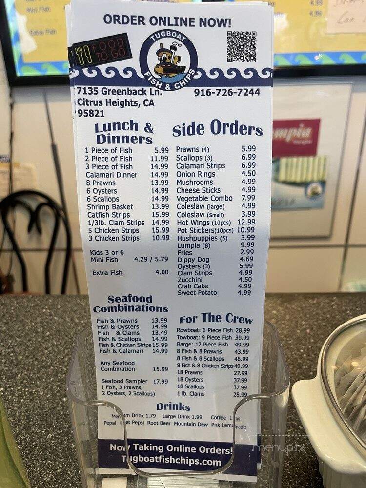 Tugboad Fish & Chips - Citrus Heights, CA menu_pic