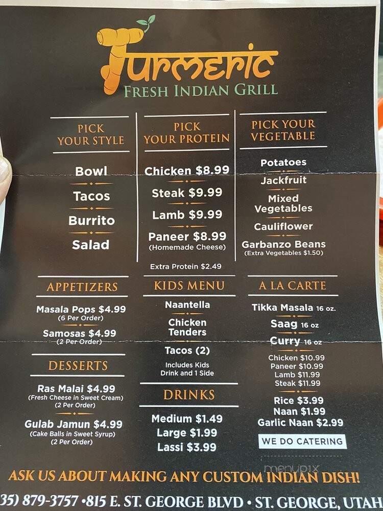 Turmeric Fresh Indian Grill - St. George, UT
