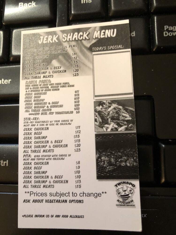 Twinado's Kitchen Jerk Shack - Pickerington, OH menu_pic