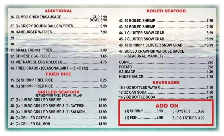 Twin City Seafood - Nederland, TX menu_pic