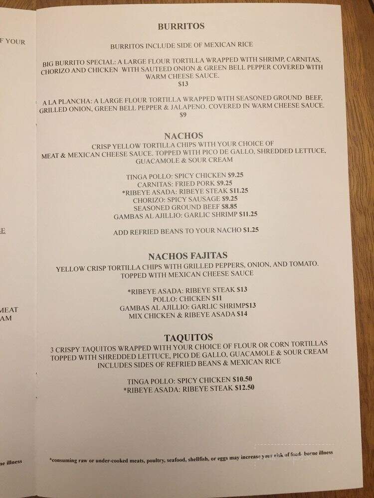 Two Tostadas - South Lyon, MI menu_pic