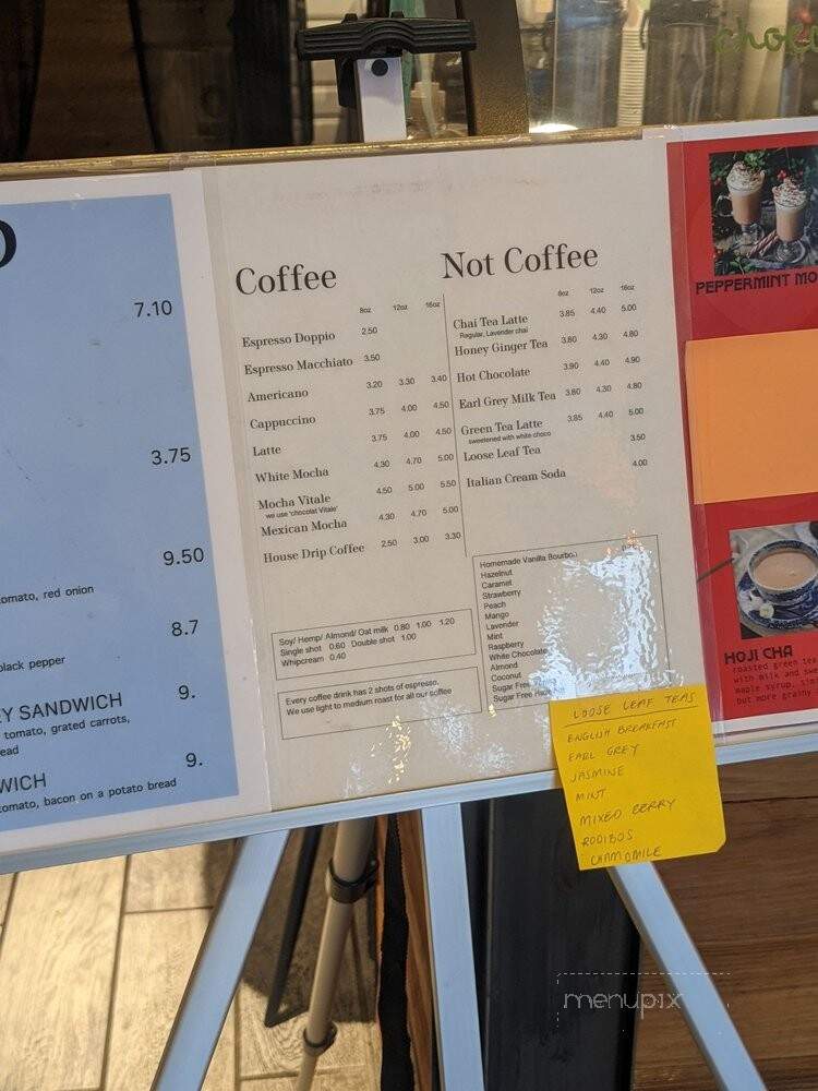 Ugly Mug Cafe & Coffee Roasters - Seattle, WA menu_pic