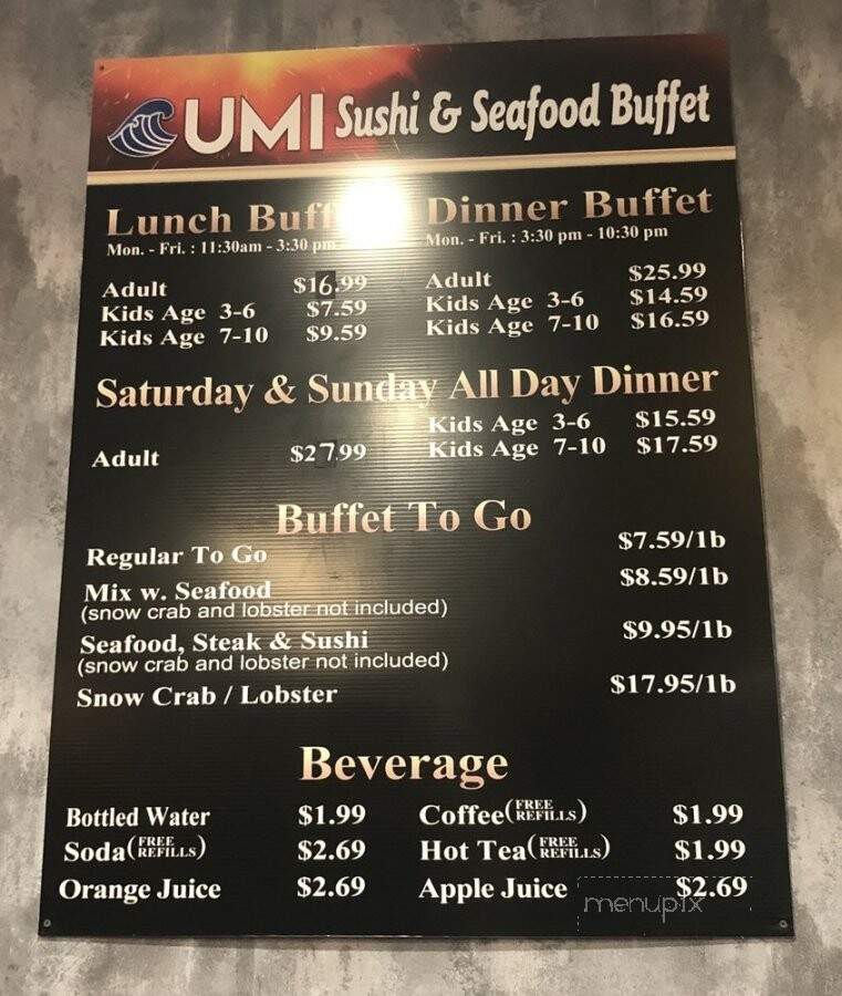 Umi Sushi & Seafood Buffet - South Portland, ME