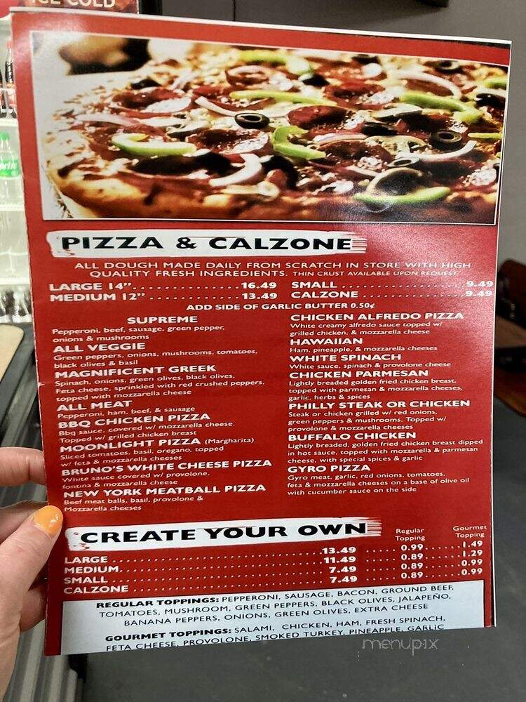 Uncle Sam's Pizzeria & Restaurant - Knoxville, TN menu_pic