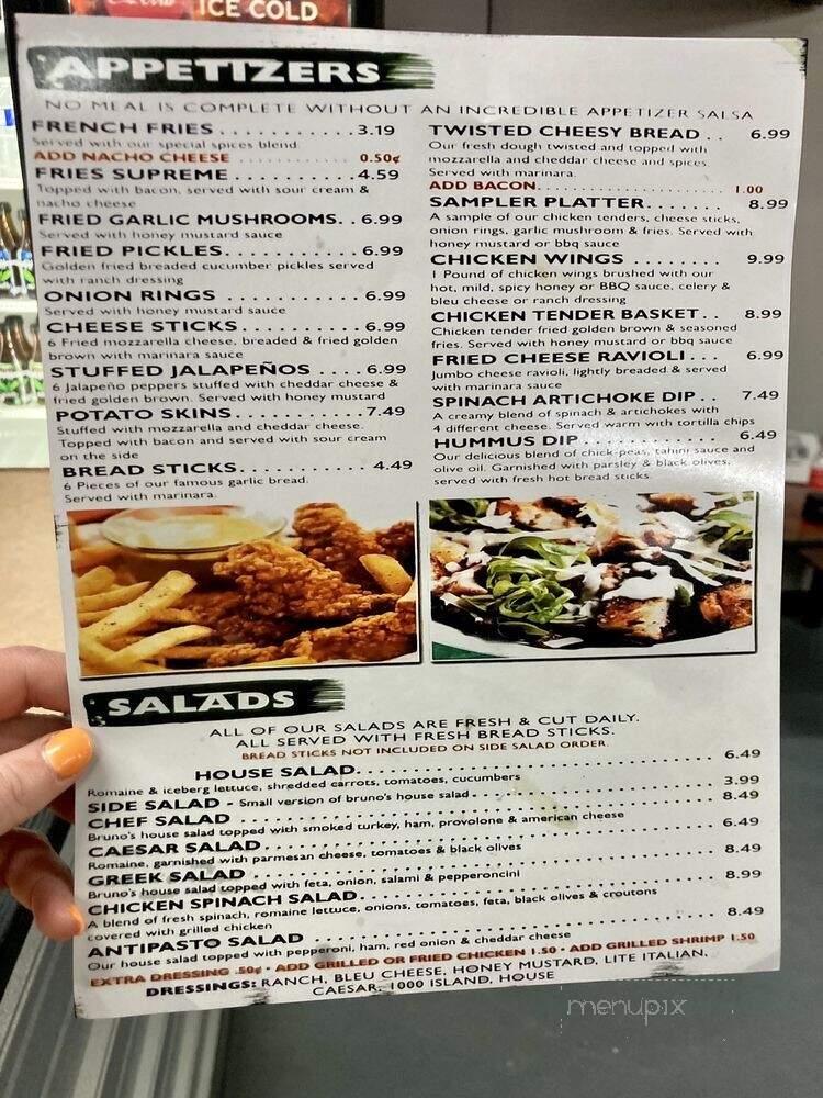 Uncle Sam's Pizzeria & Restaurant - Knoxville, TN menu_pic