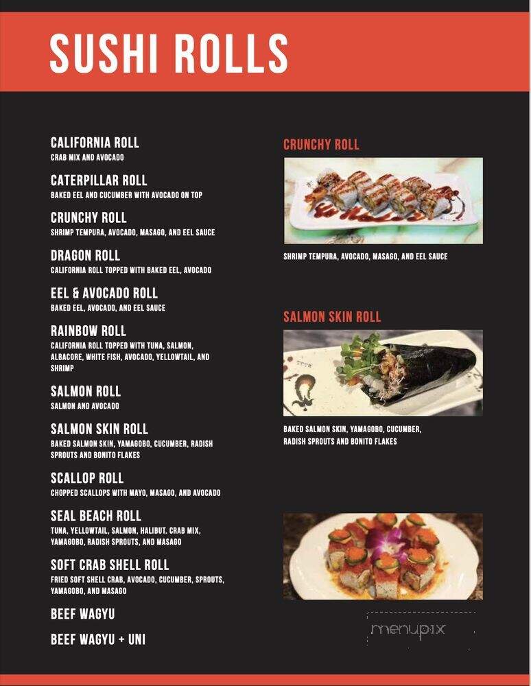 Uni Japanese Restaurant - Garden Grove, CA menu_pic