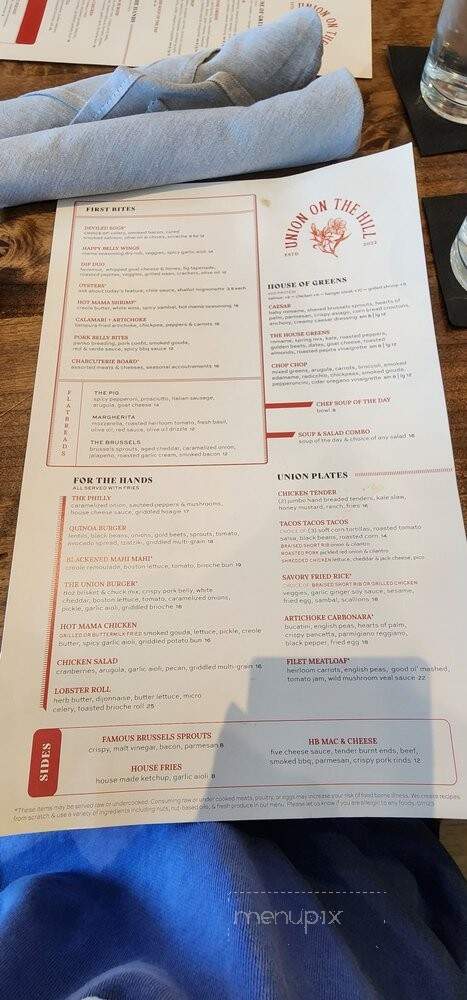 Union On the Hill - Kansas City, MO menu_pic