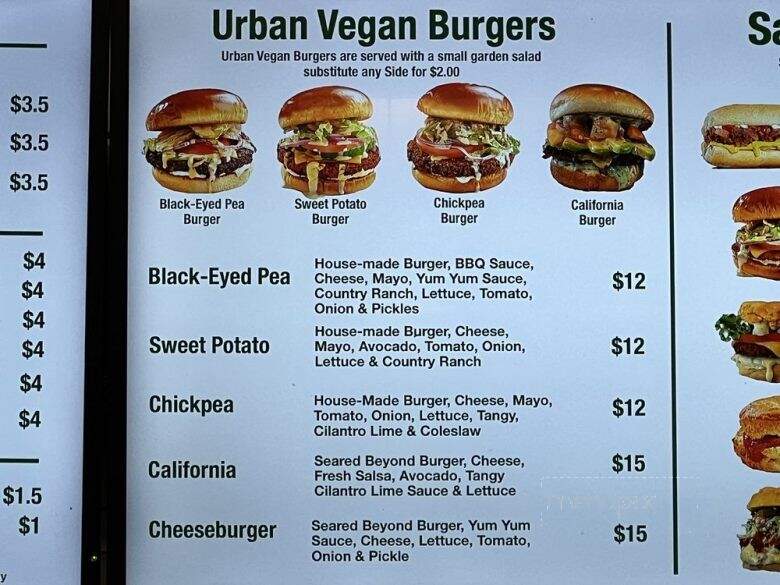 Urban Vegan - Newark, NJ menu_pic
