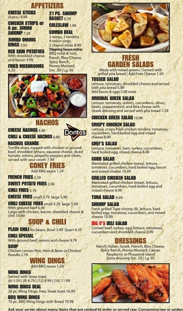 Valentino's Diner - Detroit, MI menu_pic