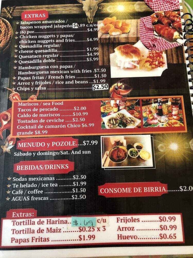 Vaquero Taquero Mucho - Hobbs, NM menu_pic