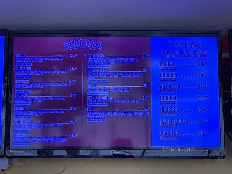Vegan by El Zamorano - Costa Mesa, CA menu_pic
