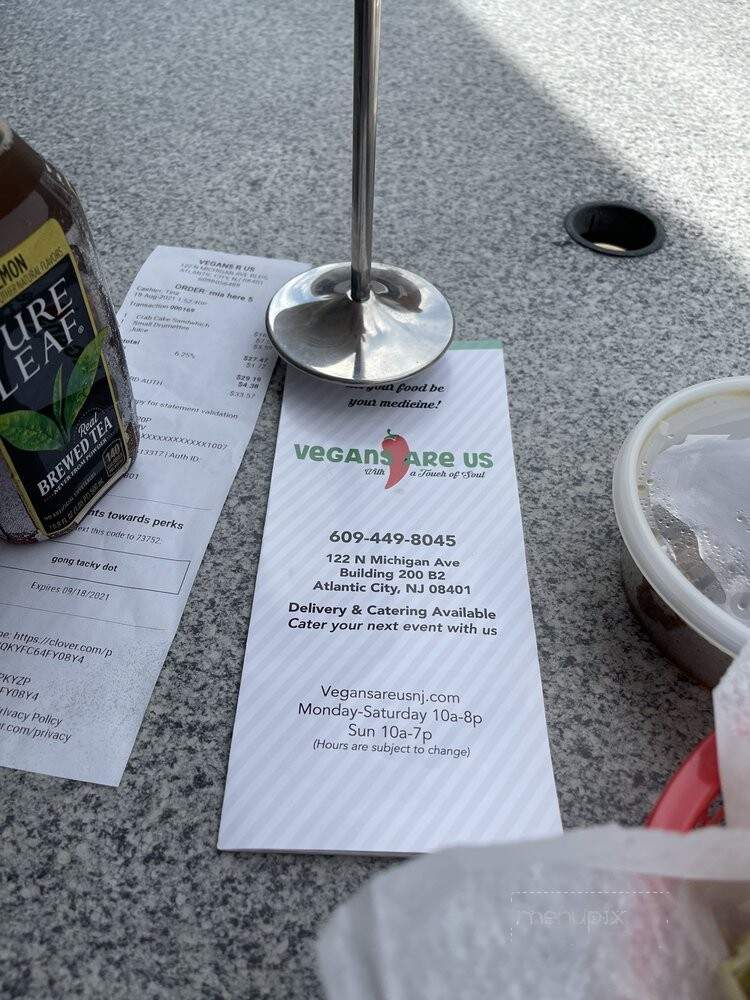 Vegans Are Us - Atlantic City, NJ menu_pic