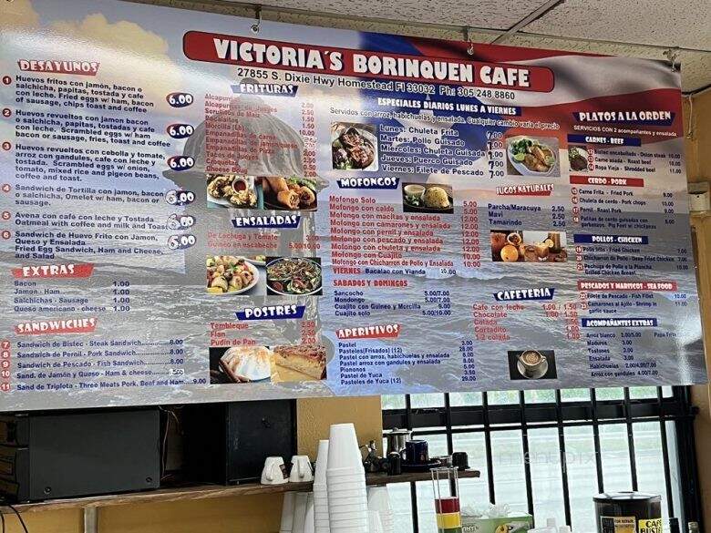 Borinquen Cafe - Homestead, FL menu_pic