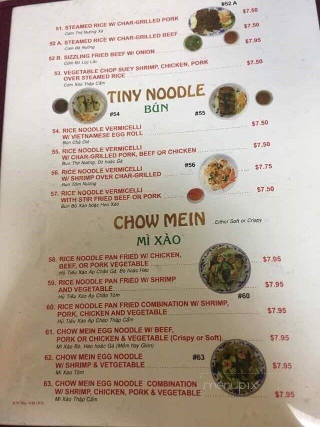 Vietnamese & Chinese Noodle - National City, CA menu_pic