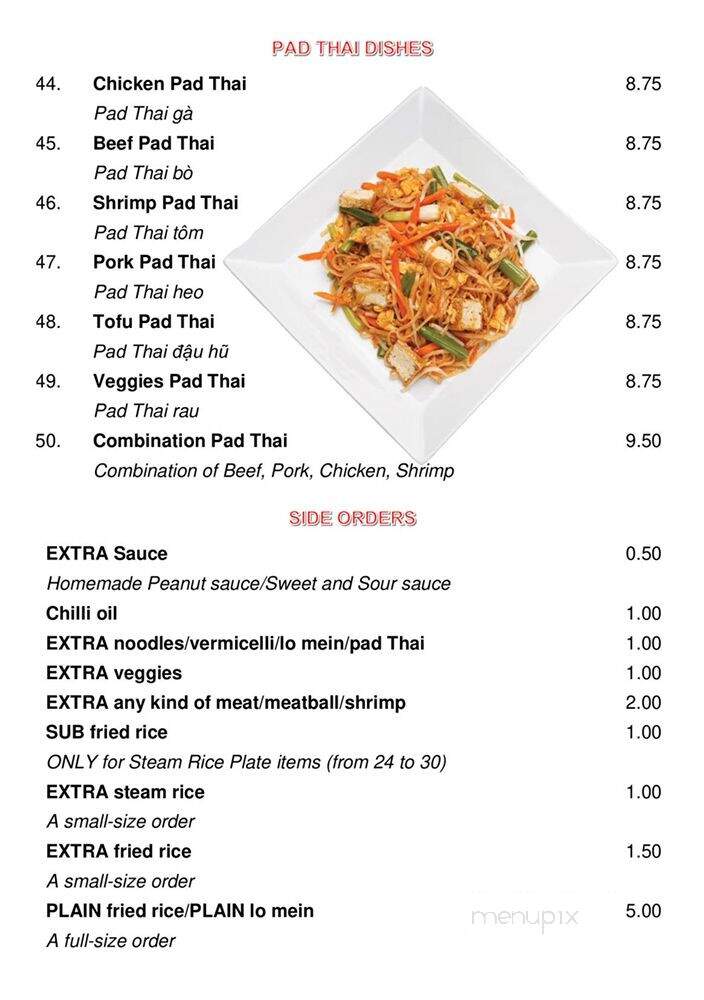 Vietnamese Top Noodles - Austin, MN menu_pic