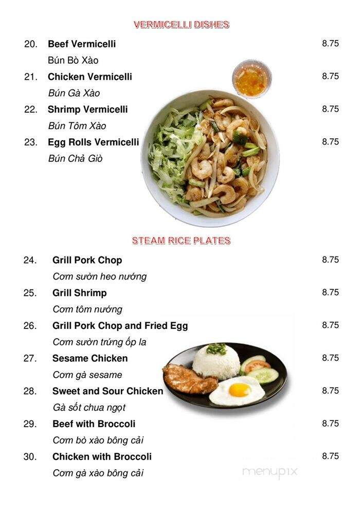 Vietnamese Top Noodles - Austin, MN menu_pic