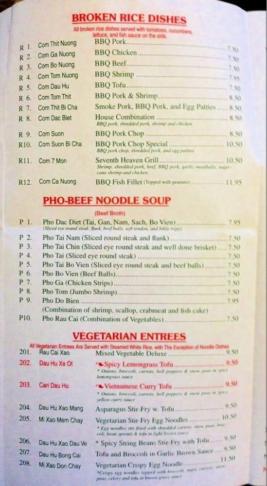 Restaurant Viet-Nam - Amos, QC menu_pic