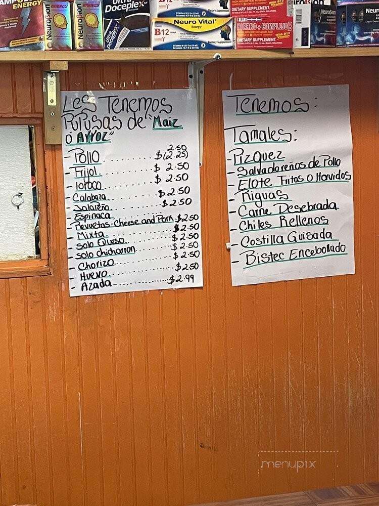 Vilma's Pupuseria - Norcross, GA menu_pic