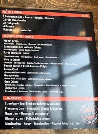 Viva La Crepe - West Des Moines, IA menu_pic