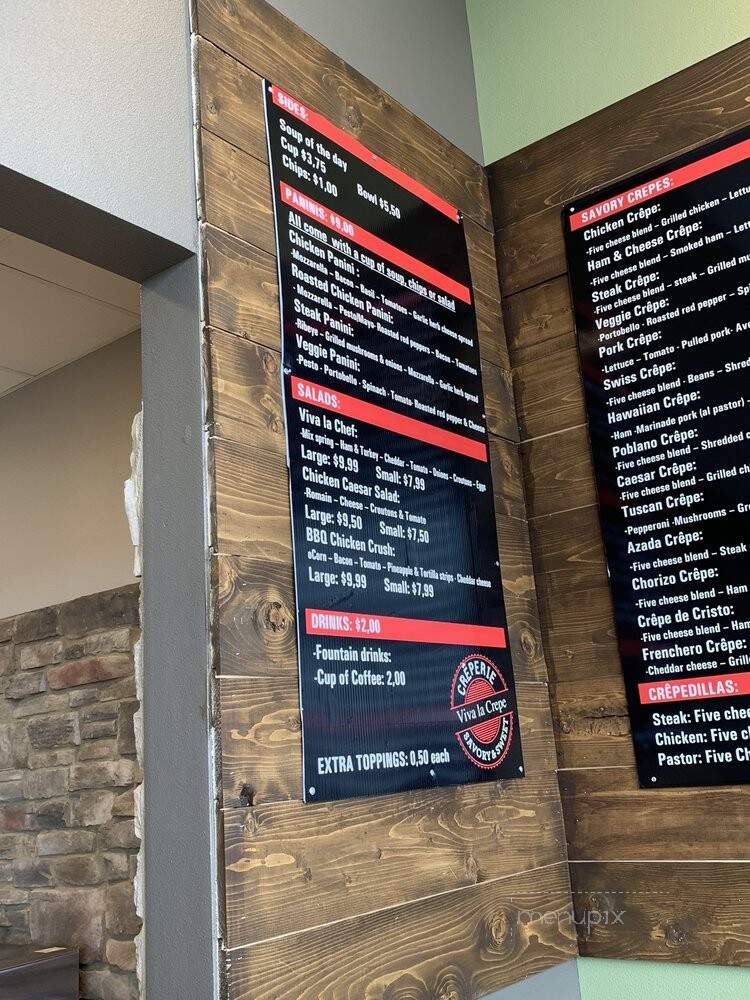 Viva La Crepe - West Des Moines, IA menu_pic