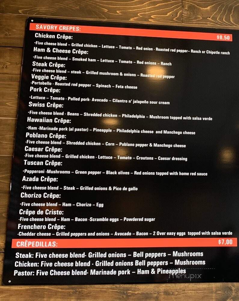 Viva La Crepe - West Des Moines, IA menu_pic