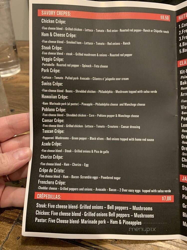 Viva La Crepe - West Des Moines, IA menu_pic