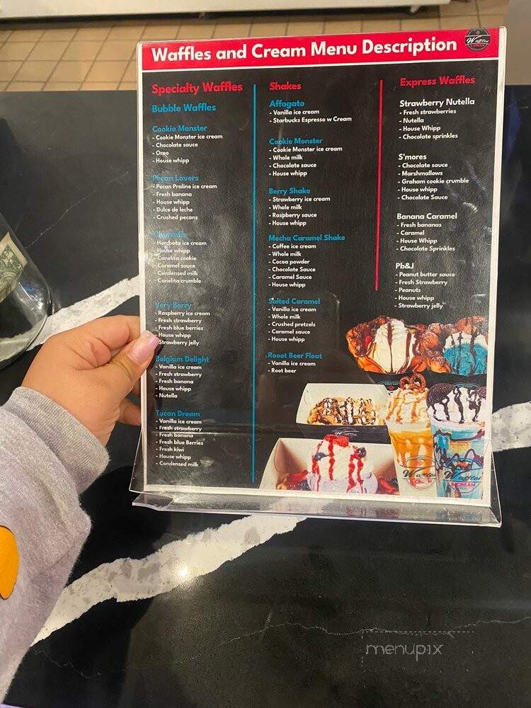 Waffles & Cream - Richmond, CA menu_pic