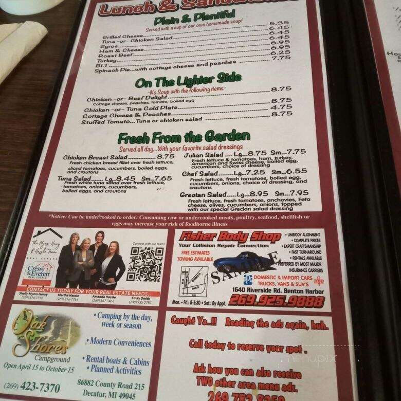 Wahoo Eatery - Dowagiac, MI menu_pic