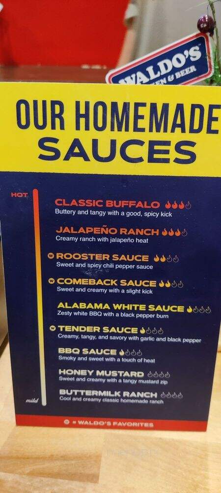 Waldo's Chicken & Beer - Nashville, TN menu_pic