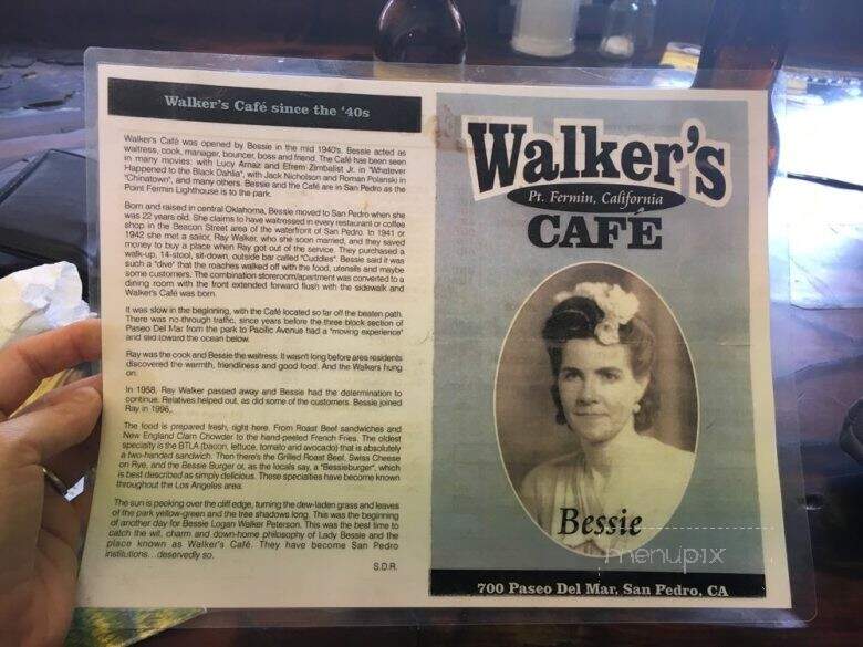 Walkers' Cafe - San Pedro, CA menu_pic