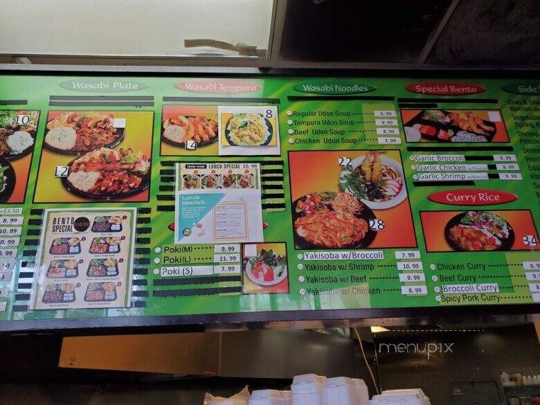 Wasabi N Roll - Irwindale, CA menu_pic