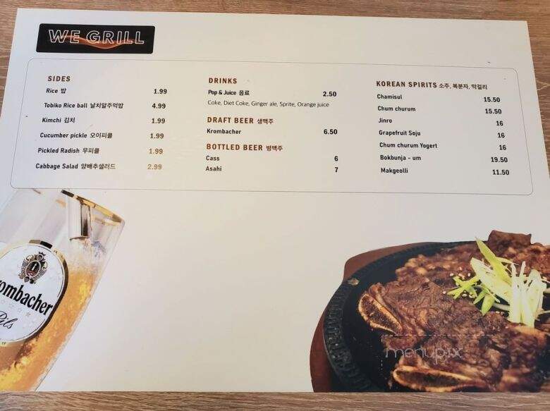 We Grill Korean Eatery - Port Coquitlam, BC menu_pic