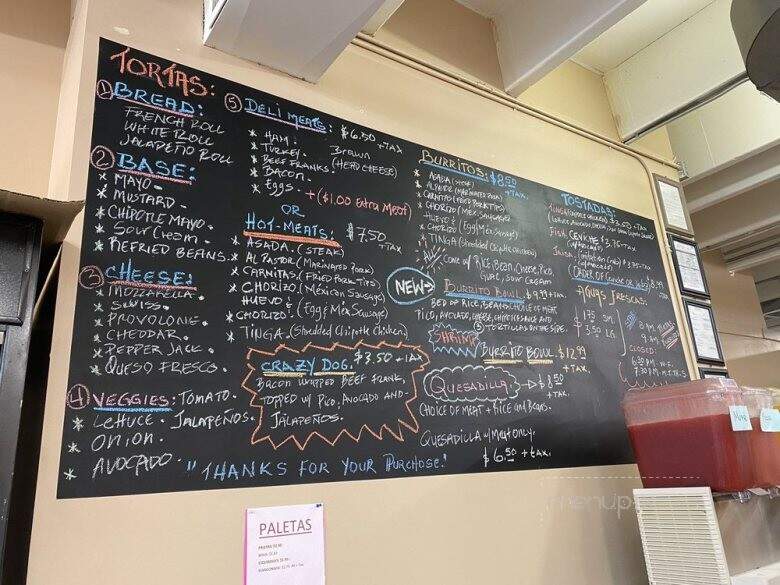 West Coast Taco Shop - Clarksville, TN menu_pic