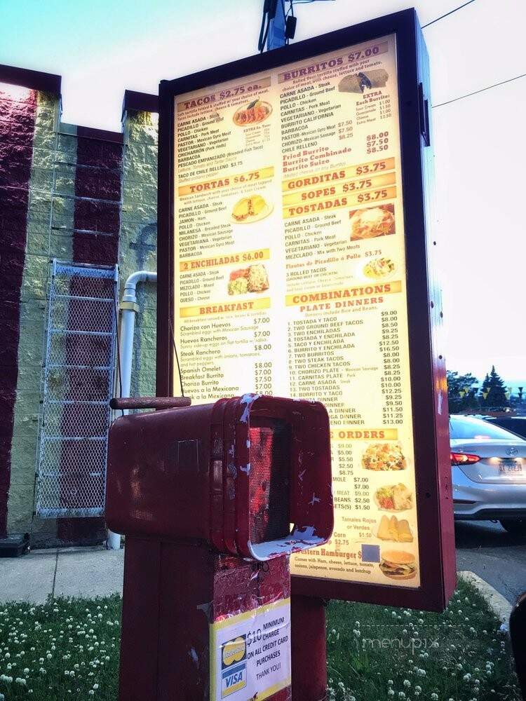 Western Tacos - Chicago, IL menu_pic