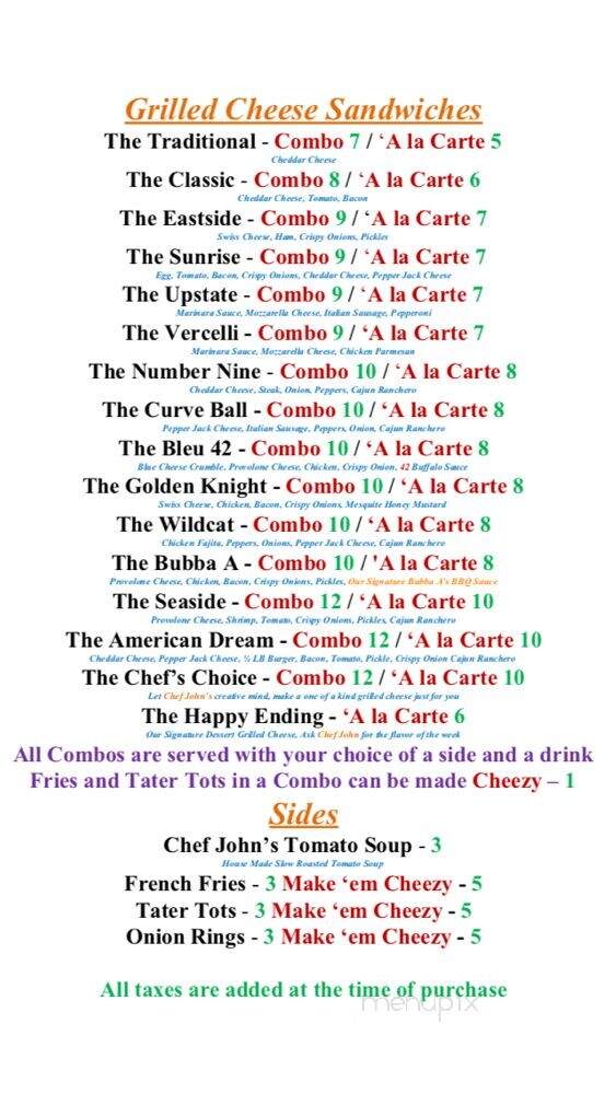 Who Cut The Cheez - Pierson, FL menu_pic