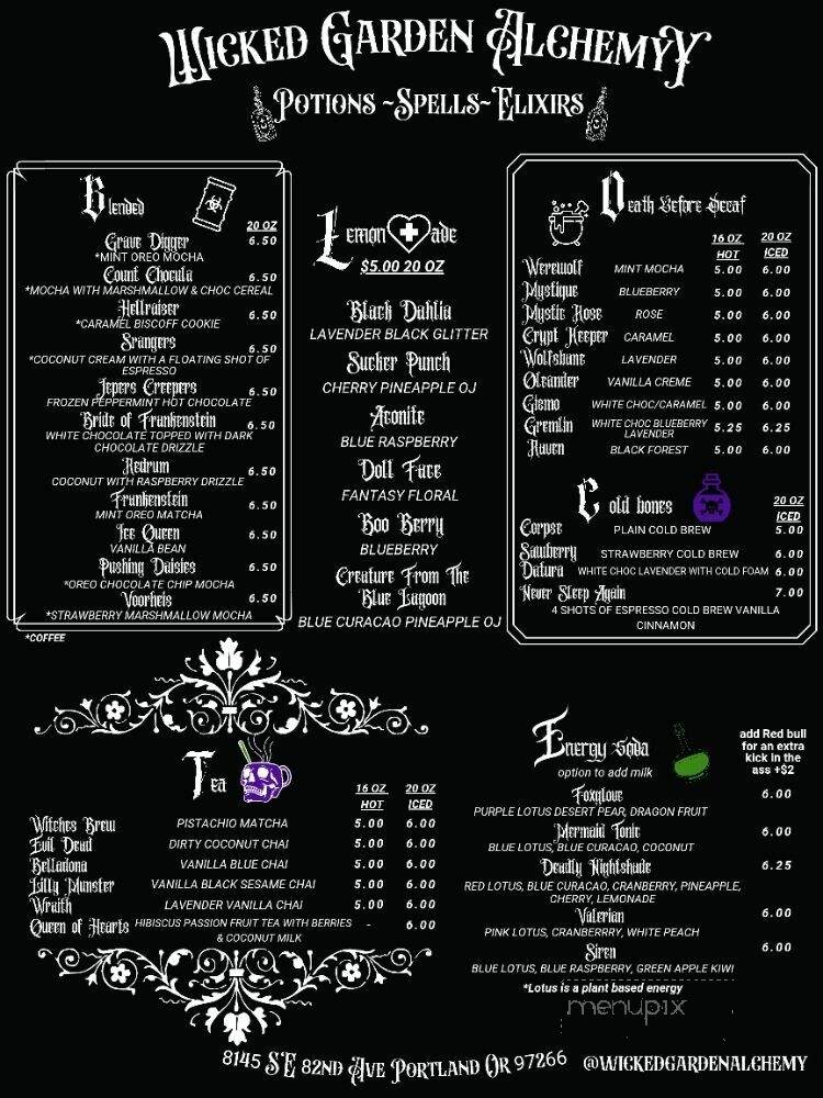 Wicked Garden Cafe - Ontario, CA menu_pic
