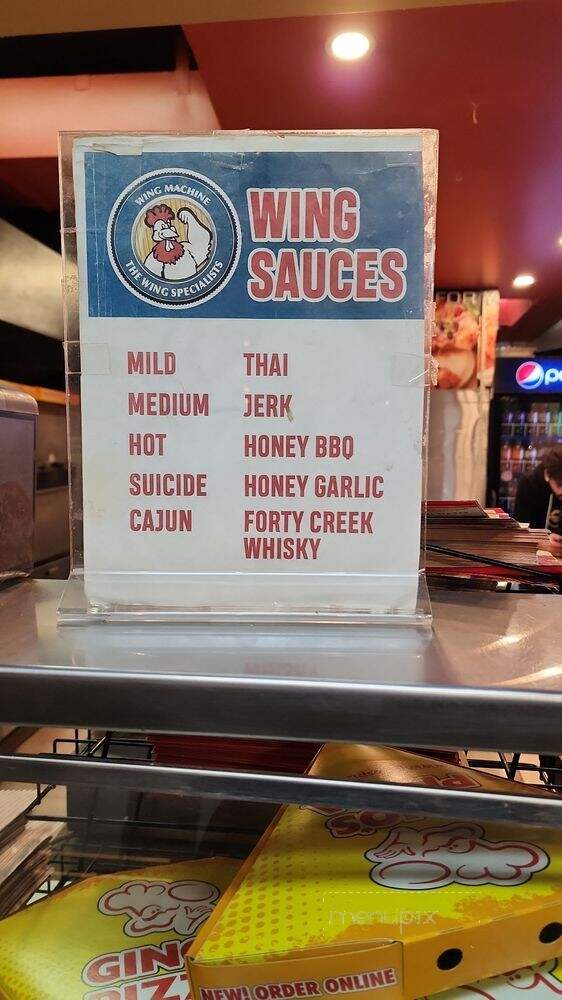 Wing Machine - Toronto, ON menu_pic