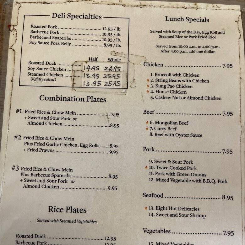 Wing's Deli - Stockton, CA menu_pic