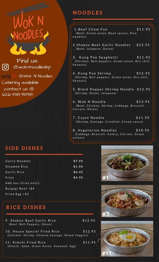 Wok N Noodles - Baldwin Park, CA menu_pic