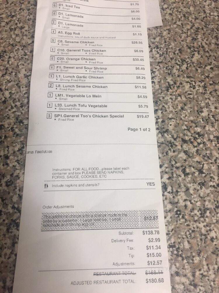 Wok On Roll - Clarkston, GA menu_pic