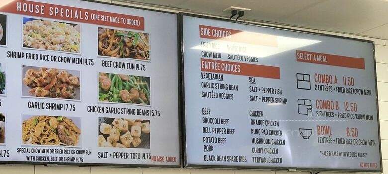 Wongs Wok Silver Lake - Los Angeles, CA menu_pic