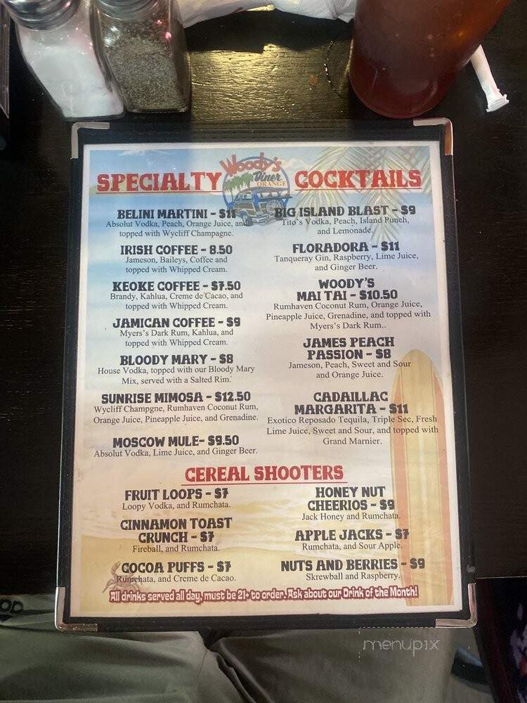 Woody's Diner - Orange, CA menu_pic