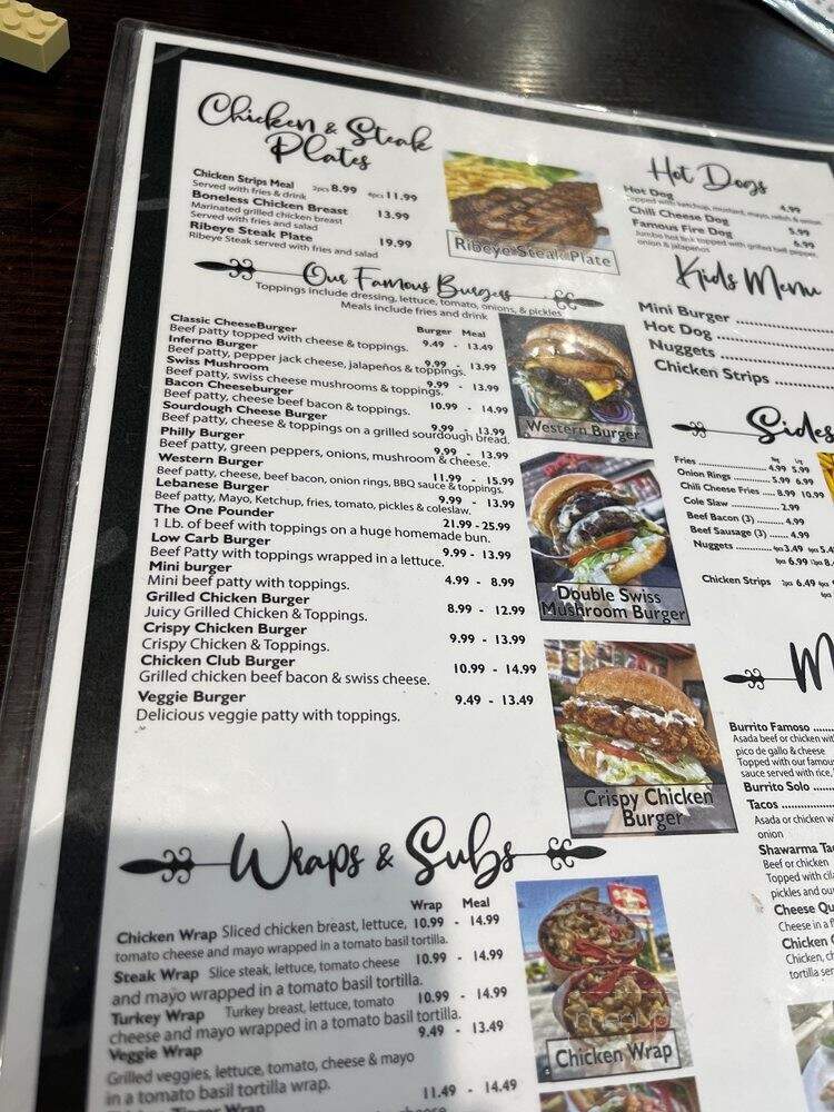 Famous Burger - Bell, CA menu_pic