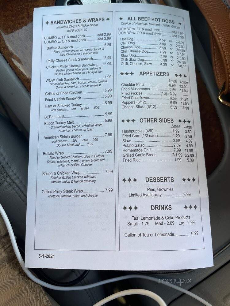World Of Wings - Covington, GA menu_pic